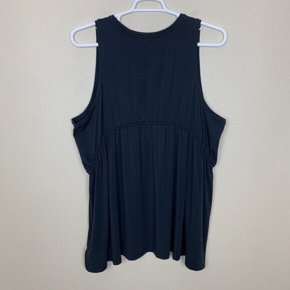 Athleta Womens 3X Air Out Cinch Tank Top Sleeveless Knit Stretch Athleisure - Picture 3 of 13